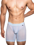 2 Pack Men's Trendy Breathable Ice Silk Boxer Briefs