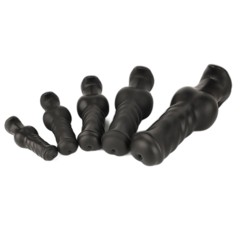 ELITE Liquid Silicone Canine Milker Plug Black 5.1 Inch
