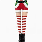 Sexy Slim-fit Straight-leg Tight Leggings For Women Featuring 3D Printed Character Designs