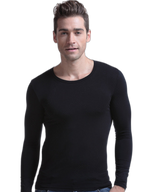 Mens Ultra Soft Low Cut V-Neck Thermal Shirt