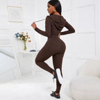Women's Solid-color Casual Sporty Cropped Top And Pants Set