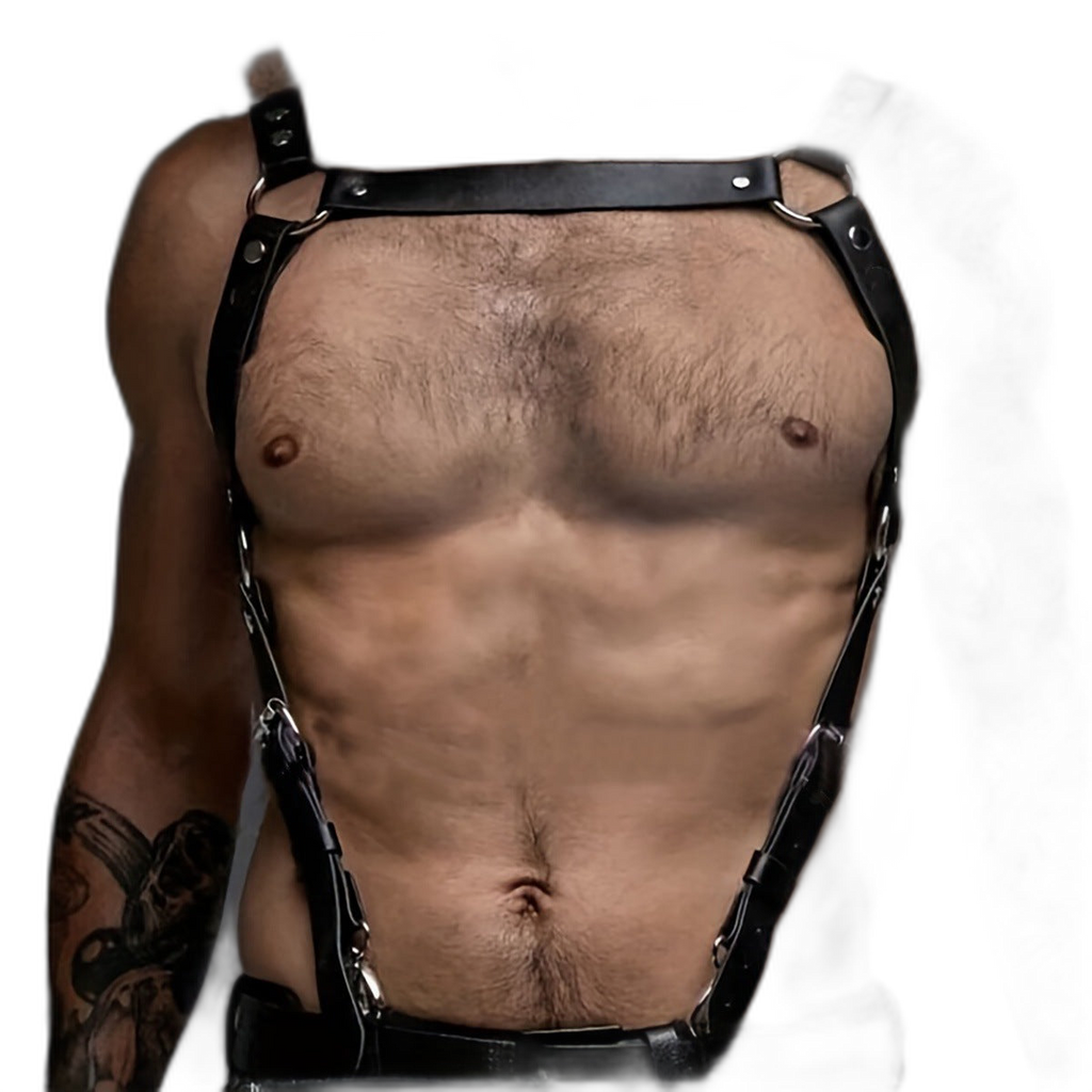 Adjustable Dominion Leather H-Harness Suspender