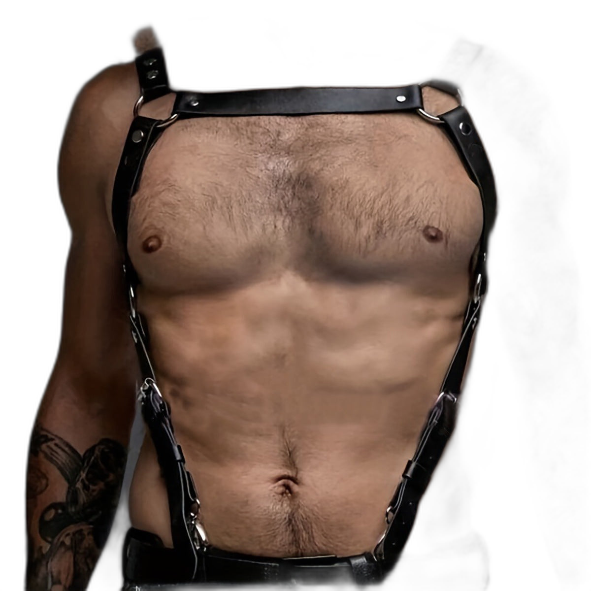 Adjustable Dominion Leather H-Harness Suspender