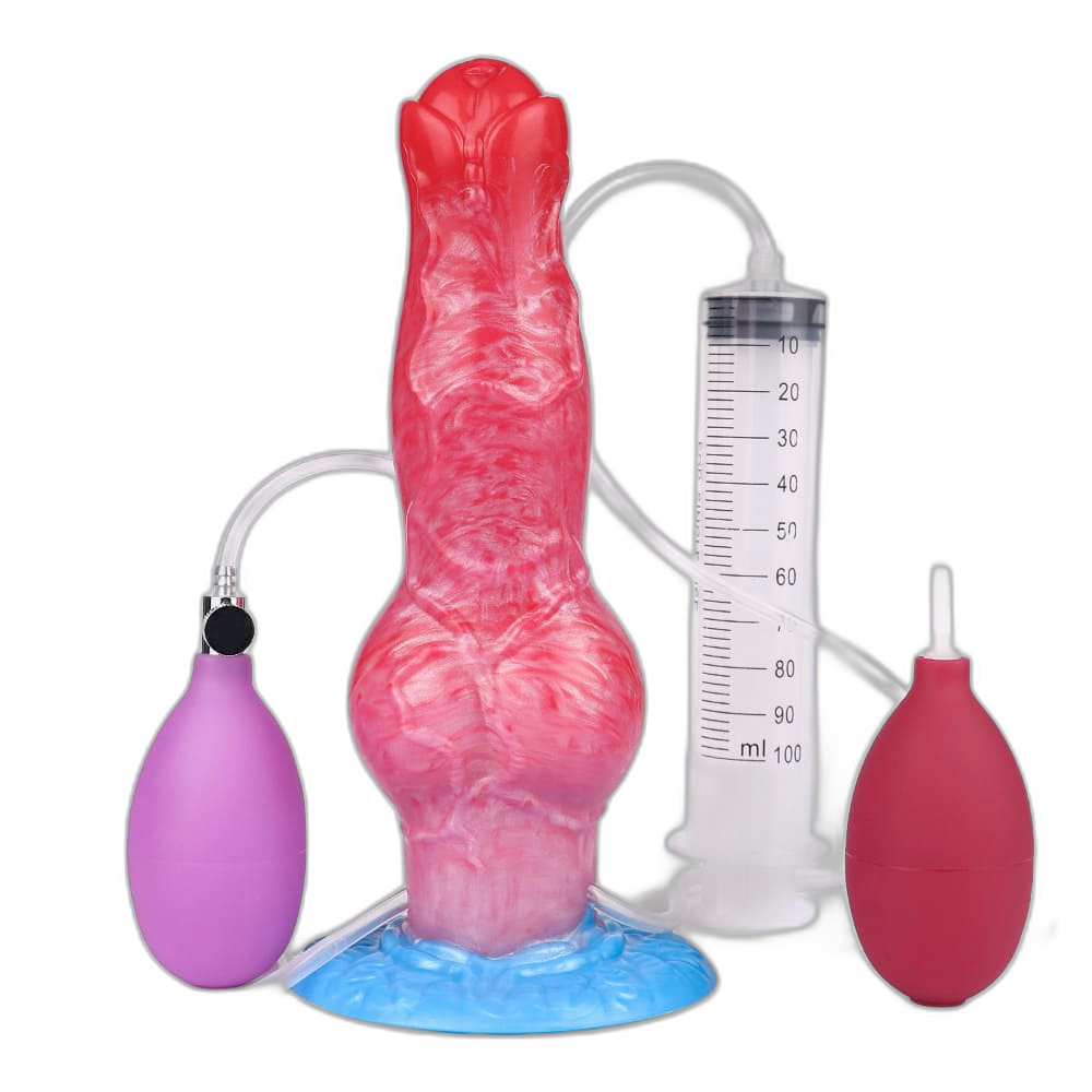 Luna - Inflatable Squirting Knot Dildo