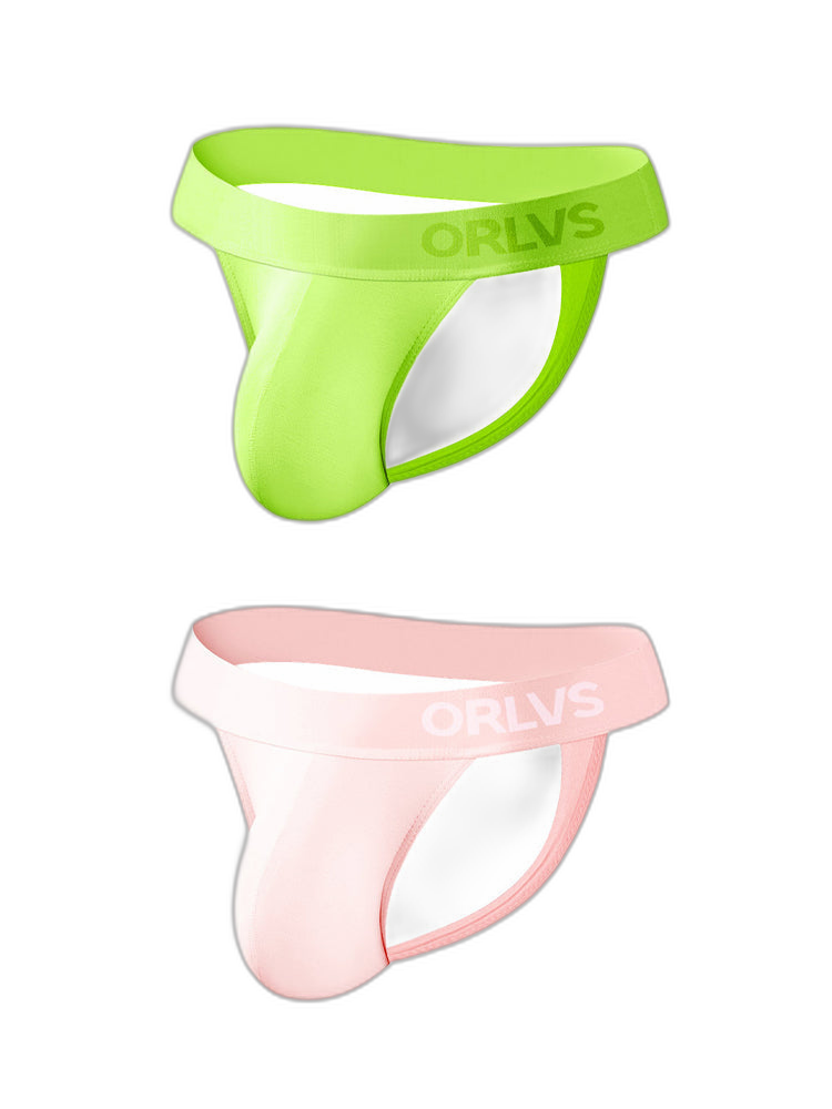 2 Pack Men's Large Pouch Enhancing Modal Breathable Thong