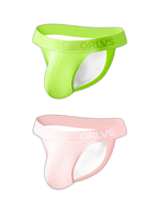 2 Pack Men's Large Pouch Enhancing Modal Breathable Thong