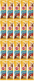 20 x Pedigree Rodeo Tasty Chewy Twists With Beef 4 Treats