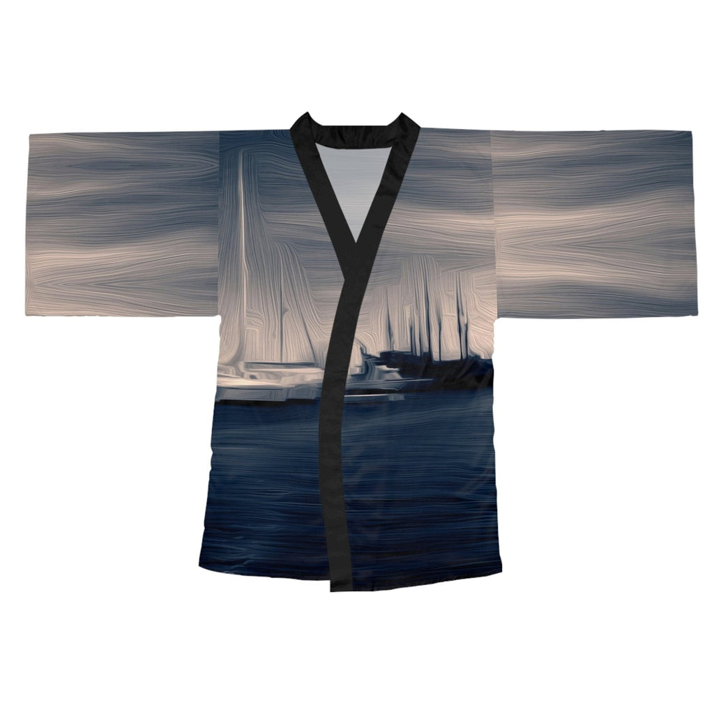 The Sleeping Yachts (at Sunrise) - Womens Kimono Robe