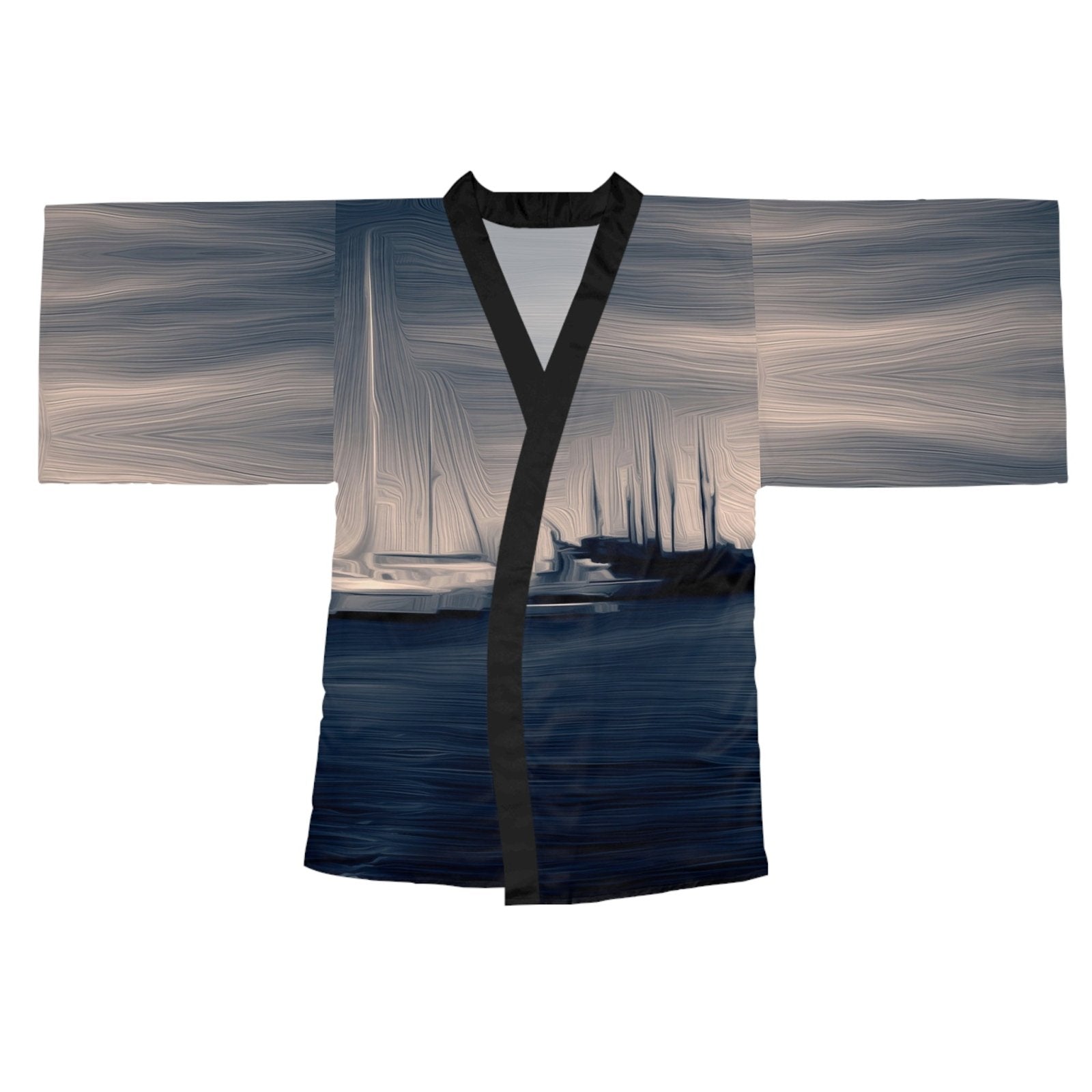 The Sleeping Yachts (at Sunrise) - Womens Kimono Robe