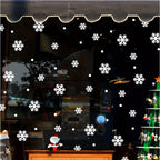 100PCS REUSABLE Christmas Snowflakes Stickers Window Decorations Clings