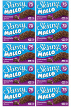 10 x Skinny Mallo Chocolate Snack Bars 5 Pack - 5X19GM
