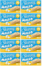 10 x Skinny Mallo Vanilla Snack Bars 5 Pack - 5X18GM
