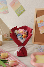 Christmas Valentine's Day Knitted Puff Wool Floral Decoration Gift