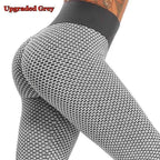 Textured Scrunch Butt Legging - High Waist Fitness Leggings for Women