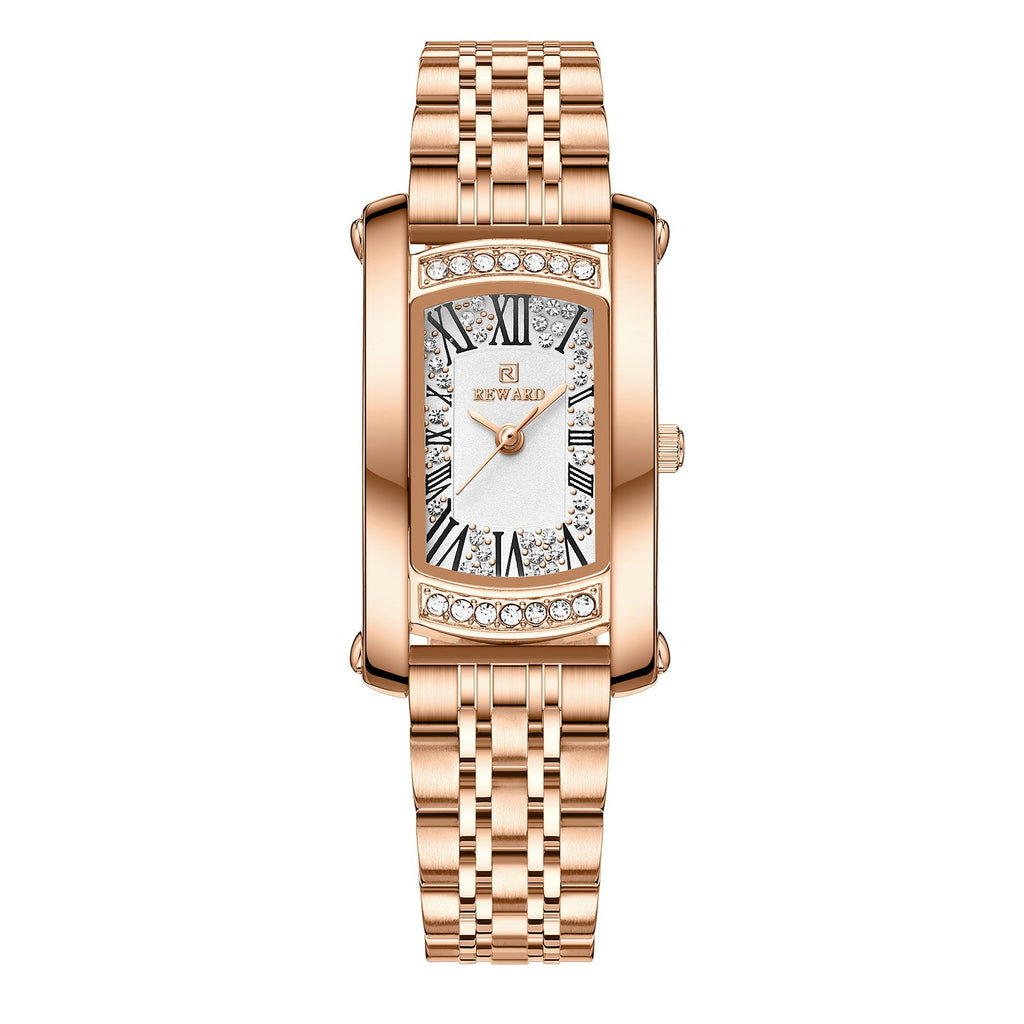 Affordable Luxury Fashion Waterproof Women's Square Quartz Wrist Watch
