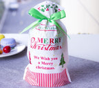 Christmas old man tree drawstring bag