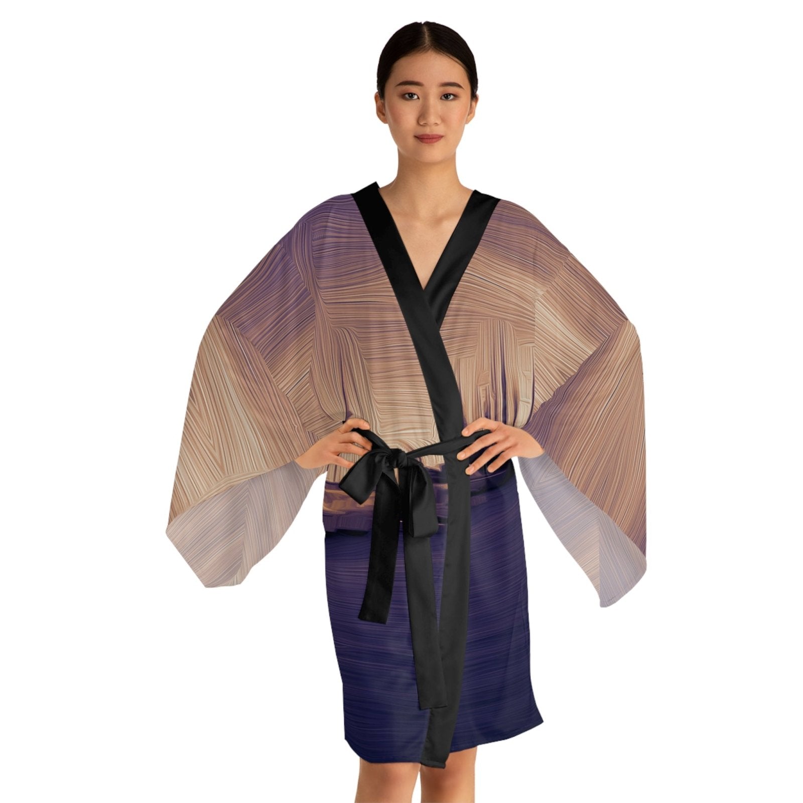 The Sleeping Yachts (at Sunset) - Womens Kimono Robe