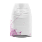 Watercolour Pink Splash - Womens Pencil Skirt