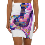 Hippie Guitar - Womens Pencil Skirt