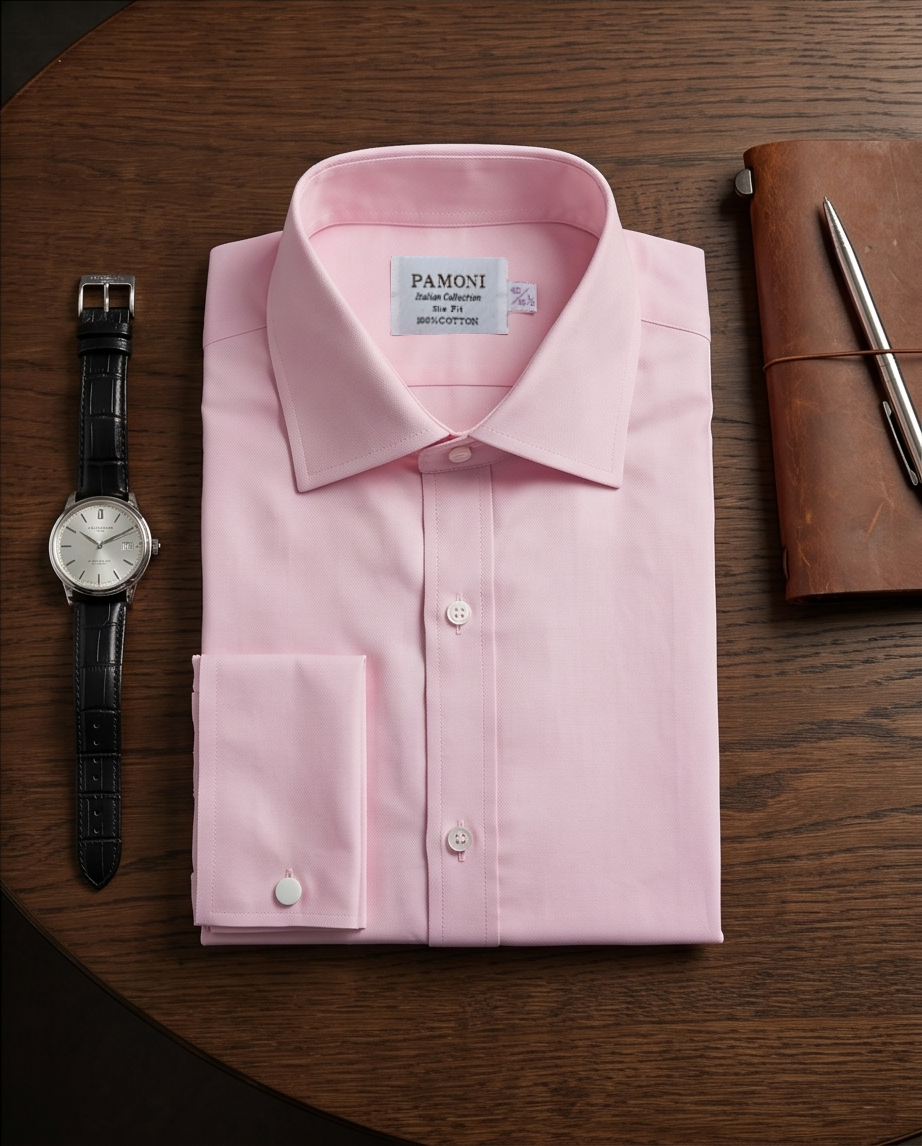 Men’s Pink Oxford Slim Fit Shirt