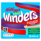 10 X Fruit Winders Strawberry & Blackcurrent 5 x 17g pack