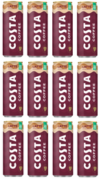 12 X Costa Coffee Latte Can 250ML