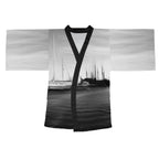 The Sleeping Yachts (at Night) - Womens Kimono Robe