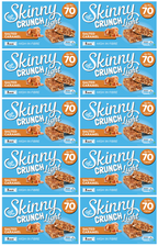 10 x Skinny Crunch Light Salted Caramel Bars 5 Pack - 5 X 19G
