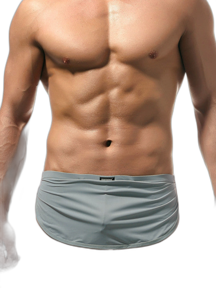 Men's Sexy Side Split  Boxers With Support Pouch