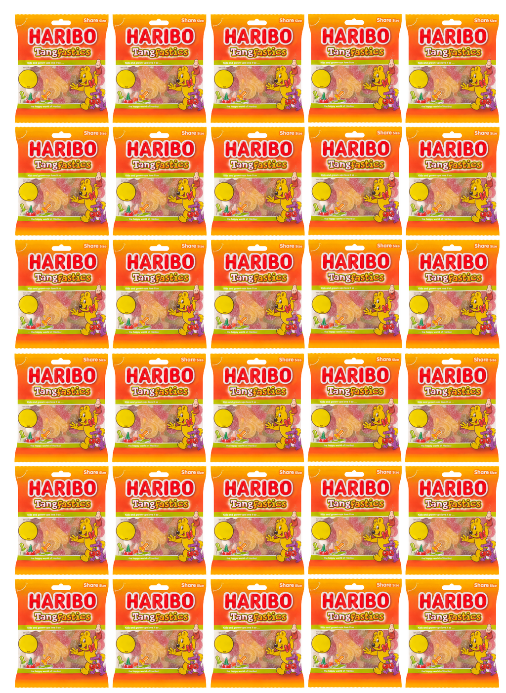 30 x Haribo Tangfastics - 140GM