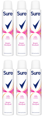 6 x Sure Women Anti P Bright Bouquet - 200ML