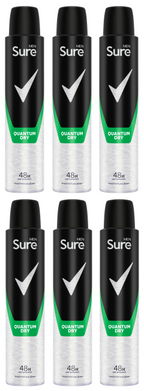 6 X Sure Men Anti P Quantum 200ML