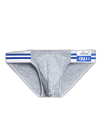 2-pack Men's High-cut Cotton Navy Striped Stretch Briefs