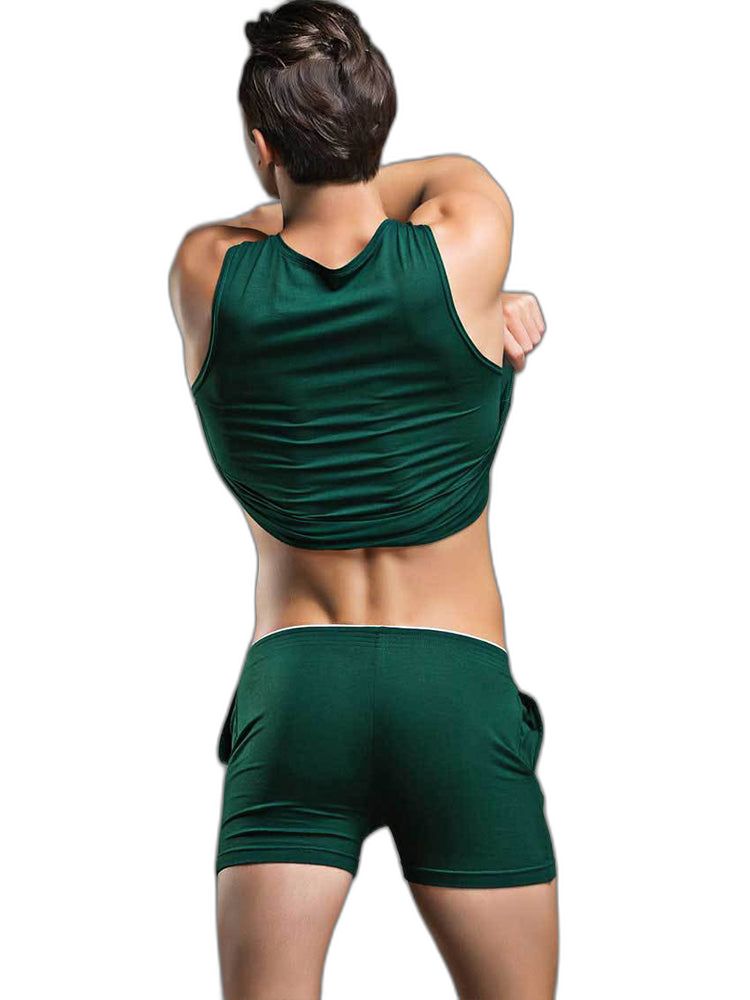 Solid Color Modal Home Boxers for Men