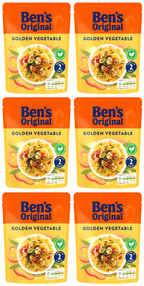 6 X Ben's Original Golden Veg Rice 220G