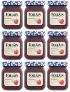 9 x Follain Traditional Recipe Raspberry Jam - 370G