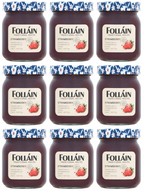 9 x Follain Traditional Recipe Strawberry Jam - 370G