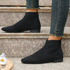 Plus Size Women's Boots Middle Tube Pointed Ankle Boots