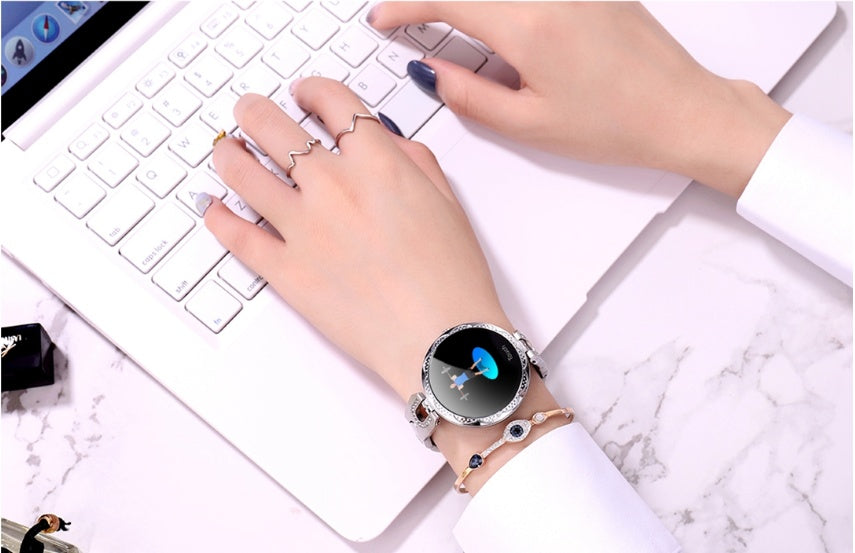 Women's Smart Watch - Waterproof Fitness Tracker with Heart Rate Monitor | Elegant Health & Activity Smartwatch
