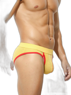 2 Pack Men's Breathable Side-Open Thin and Lightweight Supportive Fit Briefs