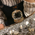 Diamond Concave Pillow Clutch