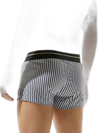 Mens 100% Cotton Striped Loose Home Boxer Shorts
