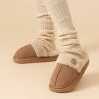 New Plush Slippers For Women Men Winter Warm Home Slipper Indoor Thick-soled Fleece Shoes