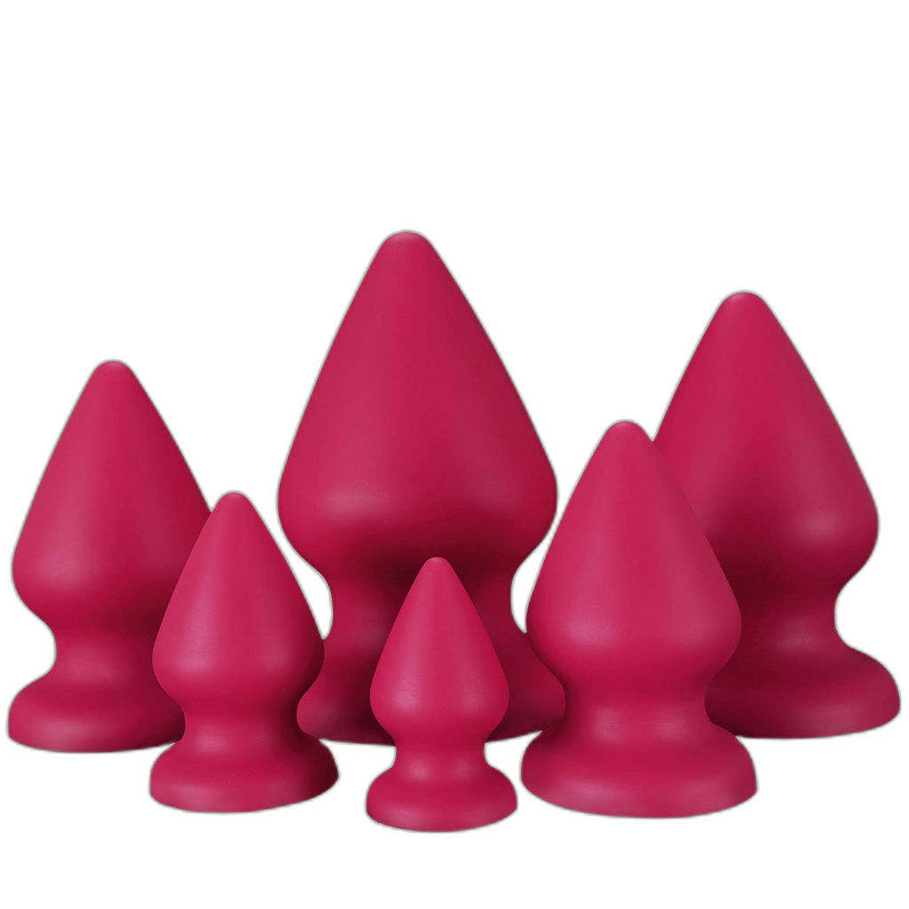 Red Drop - Soft Silicone Anal Plug - 6 Sizes