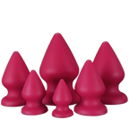 Red Drop - Soft Silicone Anal Plug - 6 Sizes