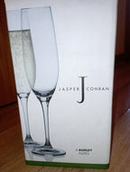 JASPER CONRAN 4 AUDLEY FLUTE GLASSES (NEW in box)