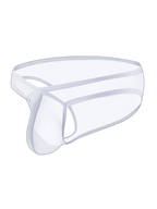 2 Pack Men's Sexy See-Through Triangle Y-Shaped Sleep Briefs