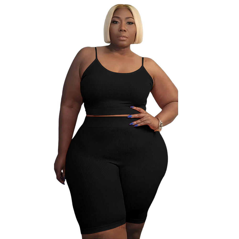 Women's Casual Top And Shorts Set