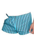 Men's Color Stripes Boxers With Fly