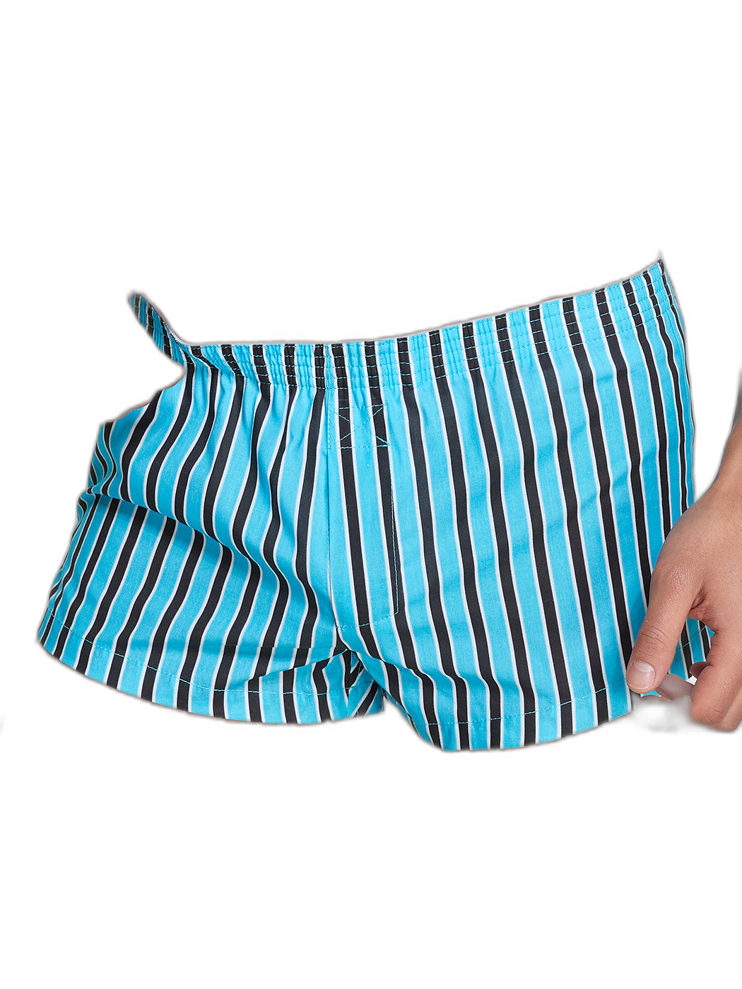 Men's Color Stripes Boxers With Fly